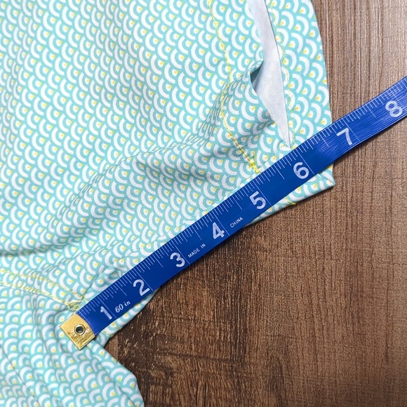 Capelle Classic Collins Compression Swim Trunks Size 4XL in Teal and Yellow - Picture 9 of 9